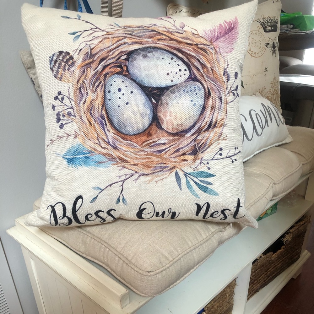 Canvas decorative pillow